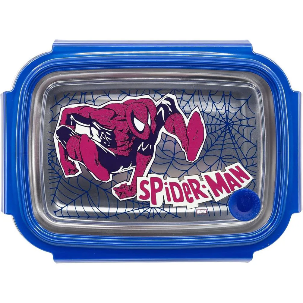 Spiderman Rectangular Stainless Steel Lunch Box Extra Image 1