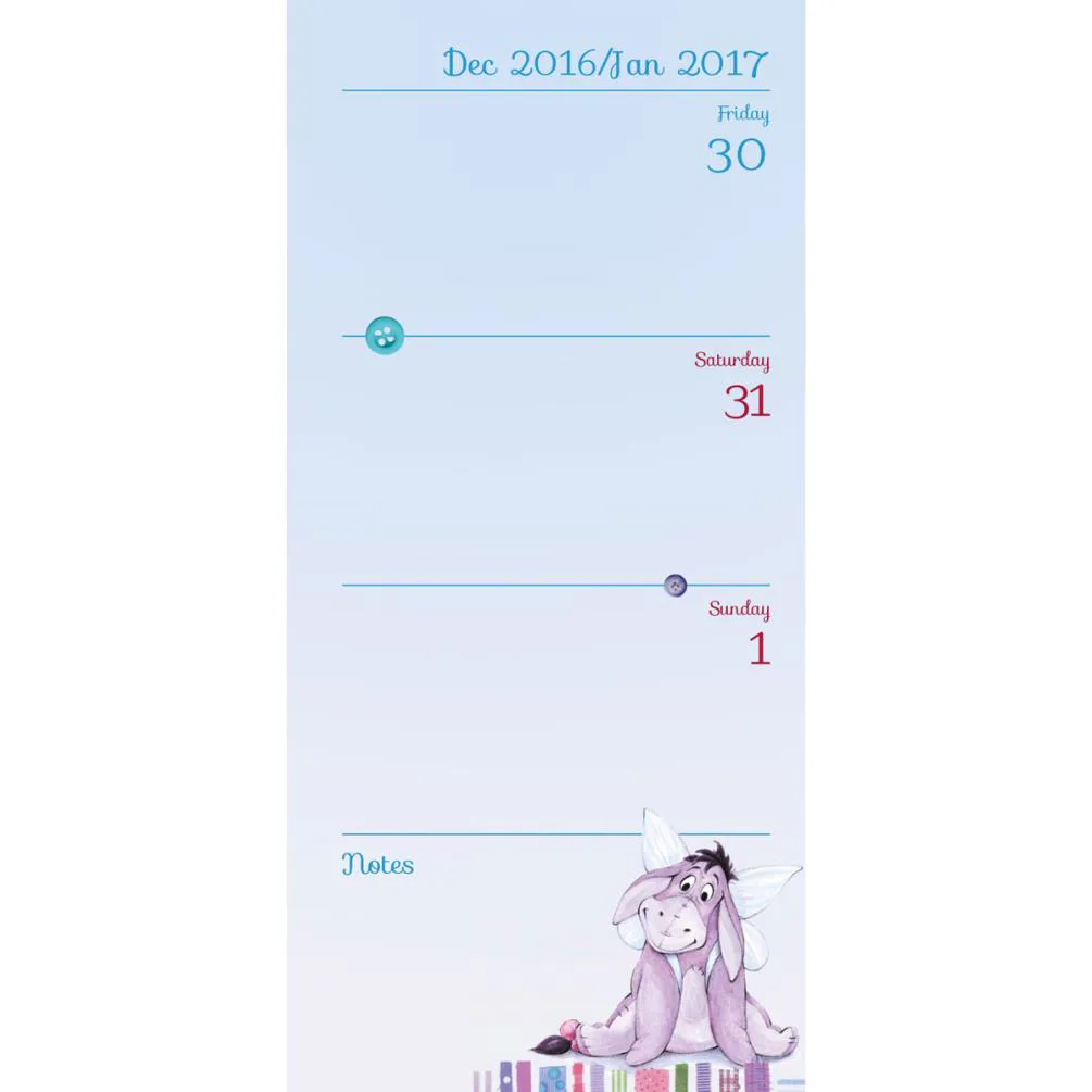 Eeyore 2017 Slim Diary Extra Image 1