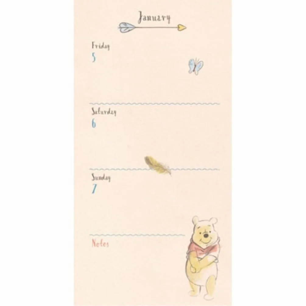Winnie the Pooh 2018 Slim Diary Extra Image 1