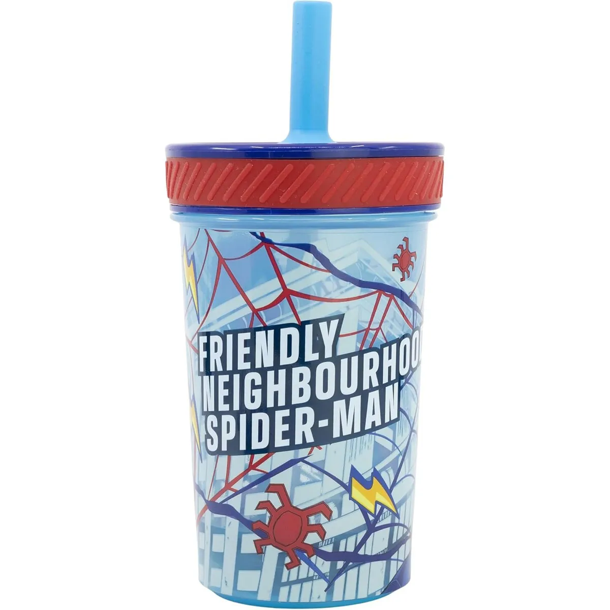 Marvel Spiderman 370ml Plastic Drinks Bottle Extra Image 1