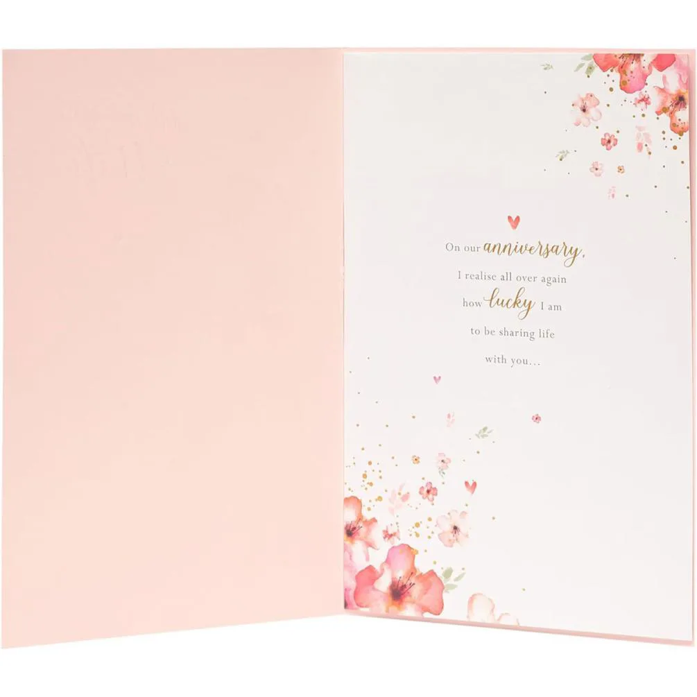 Wonderful Wife Luxury Anniversary Card Extra Image 1