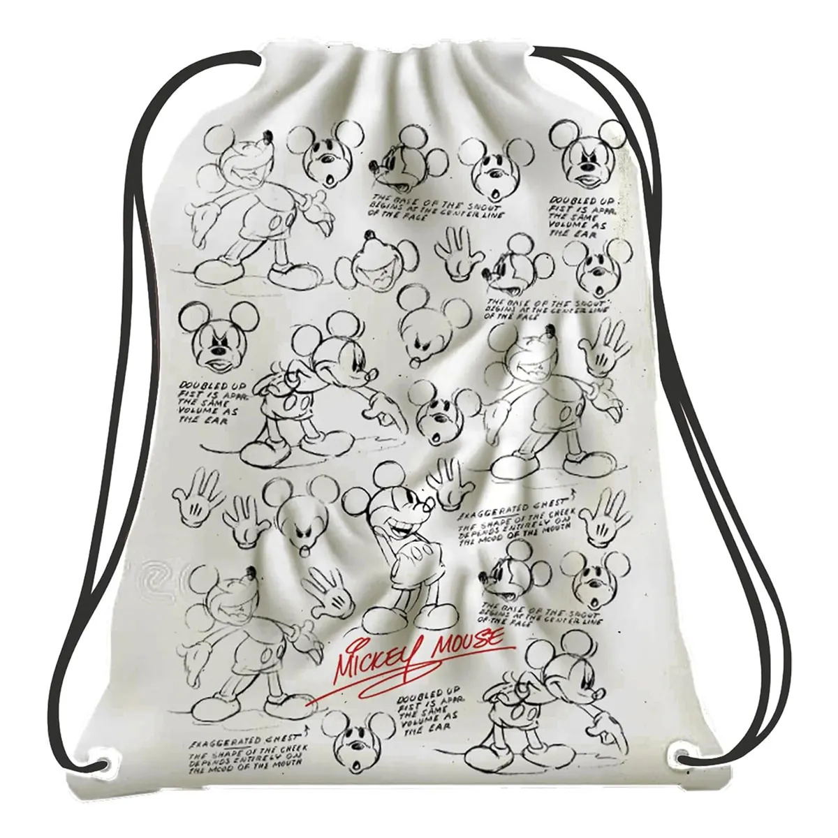 Disney Vintage Mickey Mouse Drawstring Bag Extra Image 2