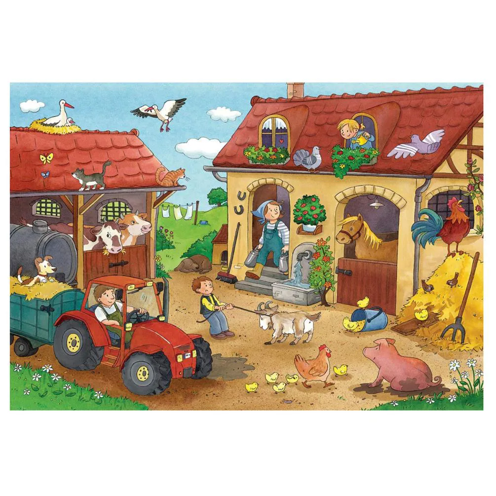 On the Farm 2 x 12pc Jigsaw Puzzles Extra Image 1