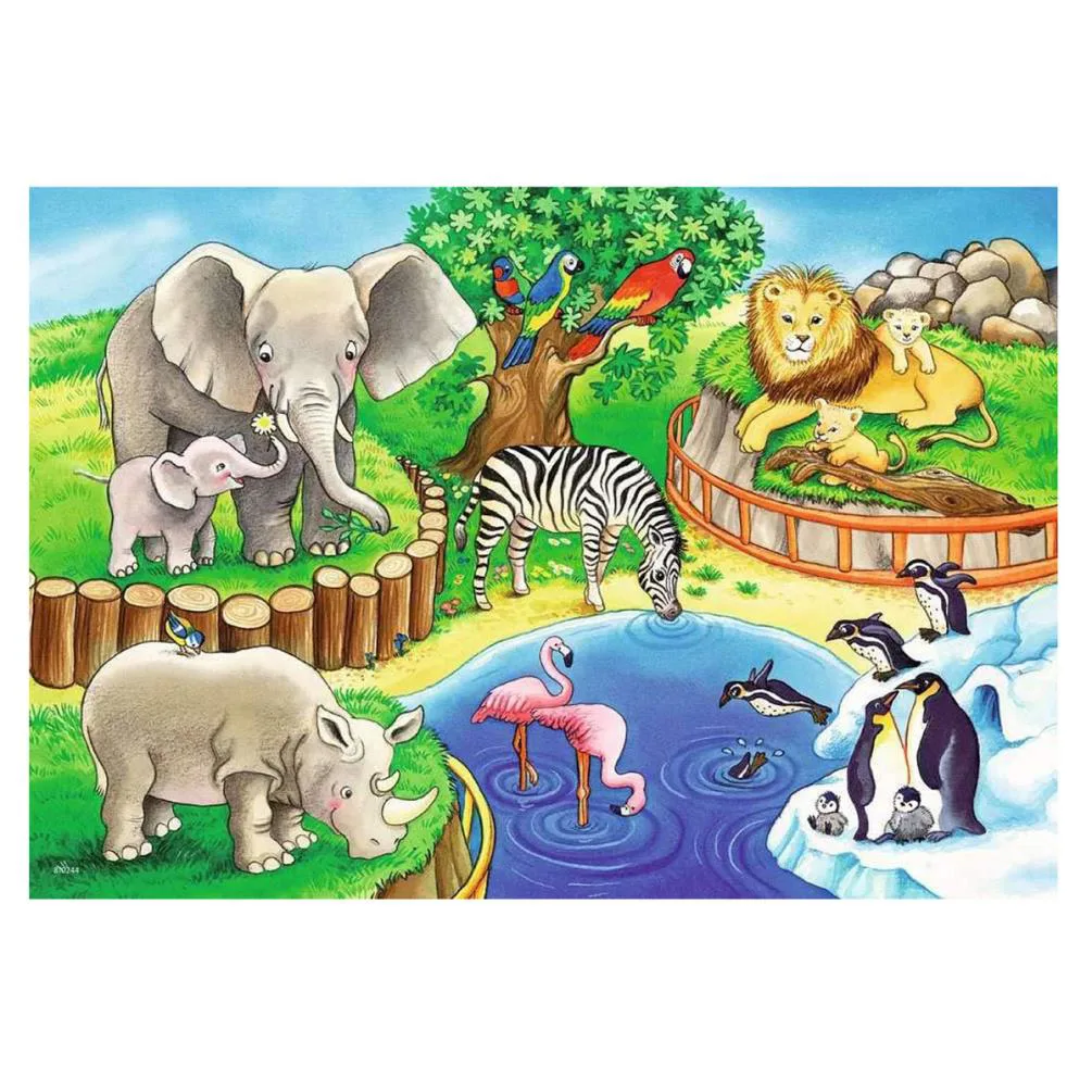 Time at the Zoo 2 x 12pc Jigsaw Puzzles Extra Image 1