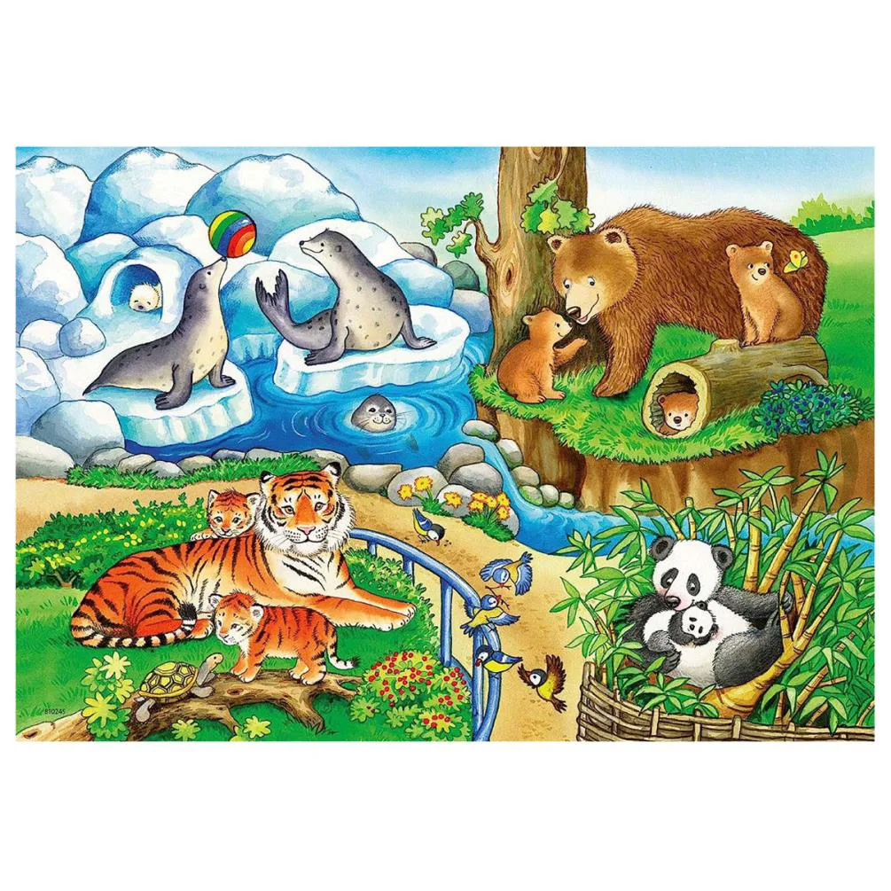 Time at the Zoo 2 x 12pc Jigsaw Puzzles Extra Image 2