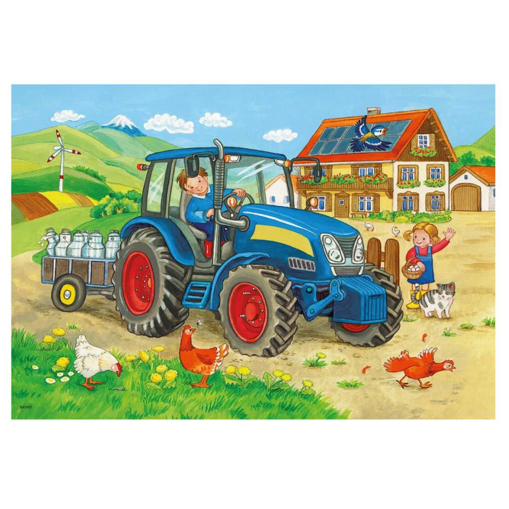 Hard at Work 2 x 12pc Jigsaw Puzzles Extra Image 2