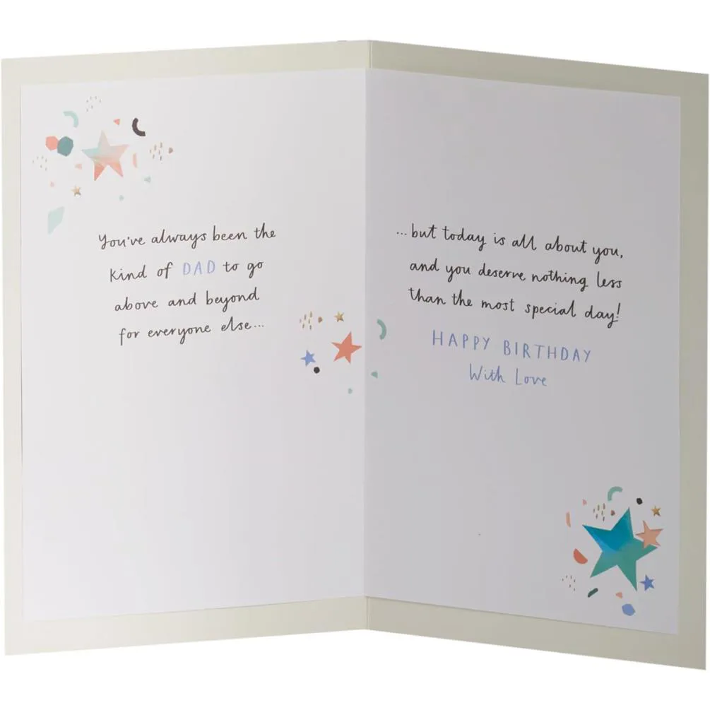 Star Dad Birthday Card Extra Image 1