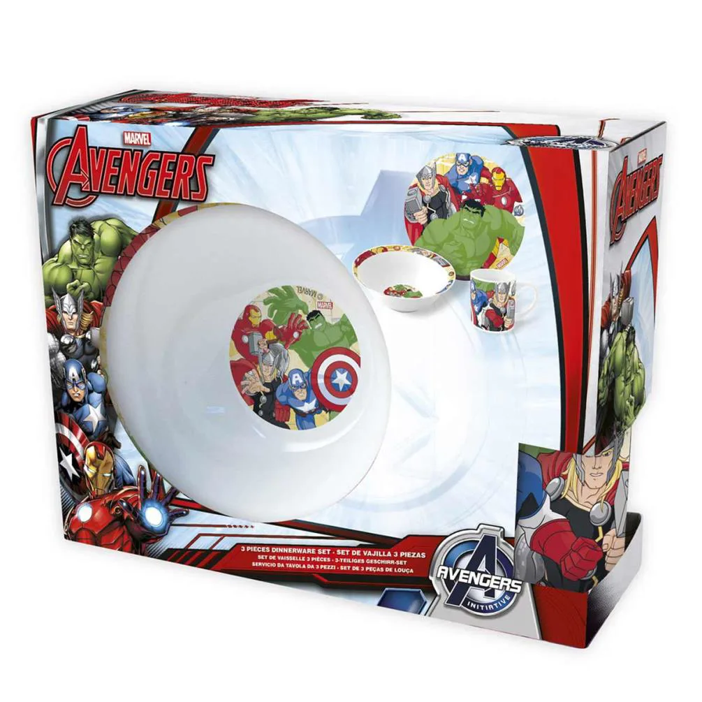 Marvel Avengers Ceramic 3 Piece Breakfast Set Extra Image 1