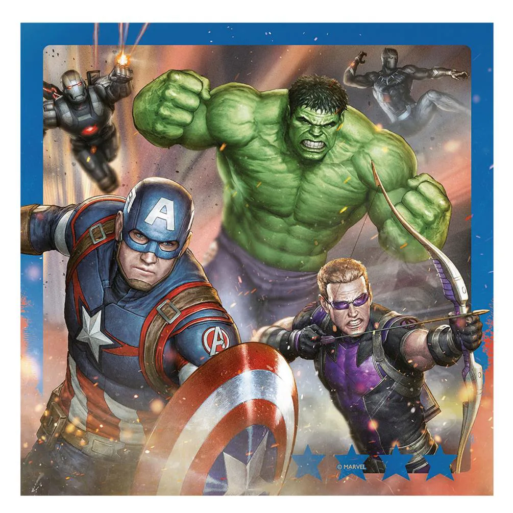 Marvel Avengers 3 x 49pc Jigsaw Puzzles Extra Image 2