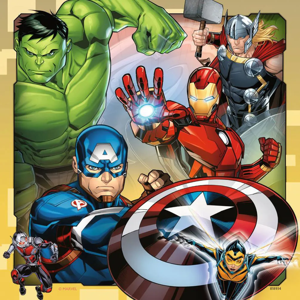 Avengers Assemble 3 x 49pc Jigsaw Puzzles Extra Image 1