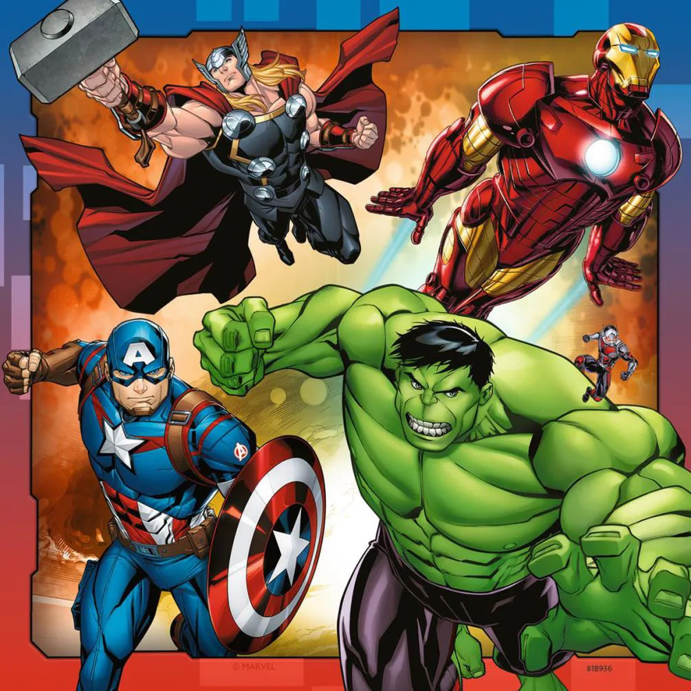 Avengers Assemble 3 x 49pc Jigsaw Puzzles Extra Image 3