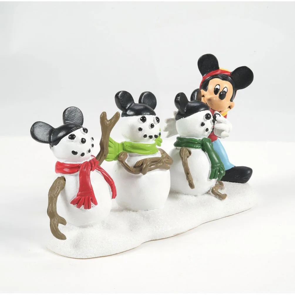 Disney Village Mickey Mouse Three Mouseketeers Figurine Extra Image 1