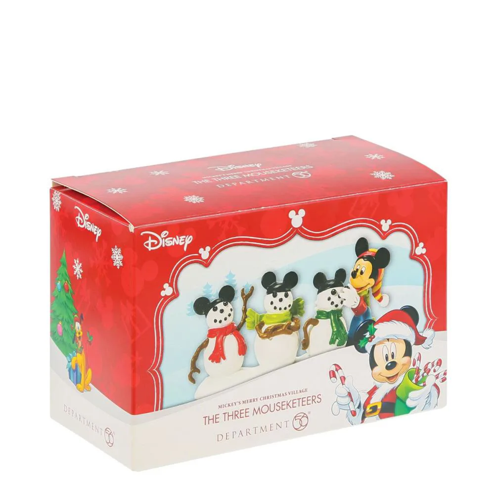 Disney Village Mickey Mouse Three Mouseketeers Figurine Extra Image 2