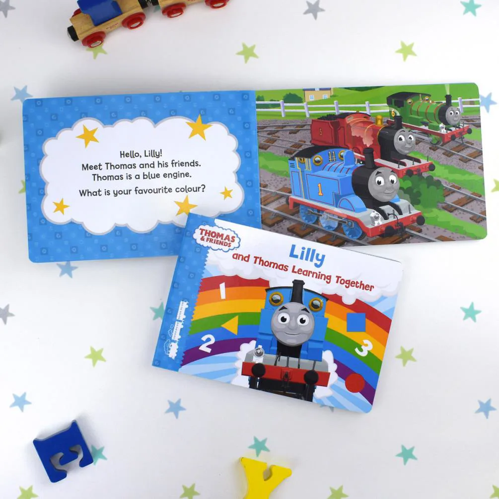 Personalised Me and Thomas Learning Together Board Book Extra Image 1