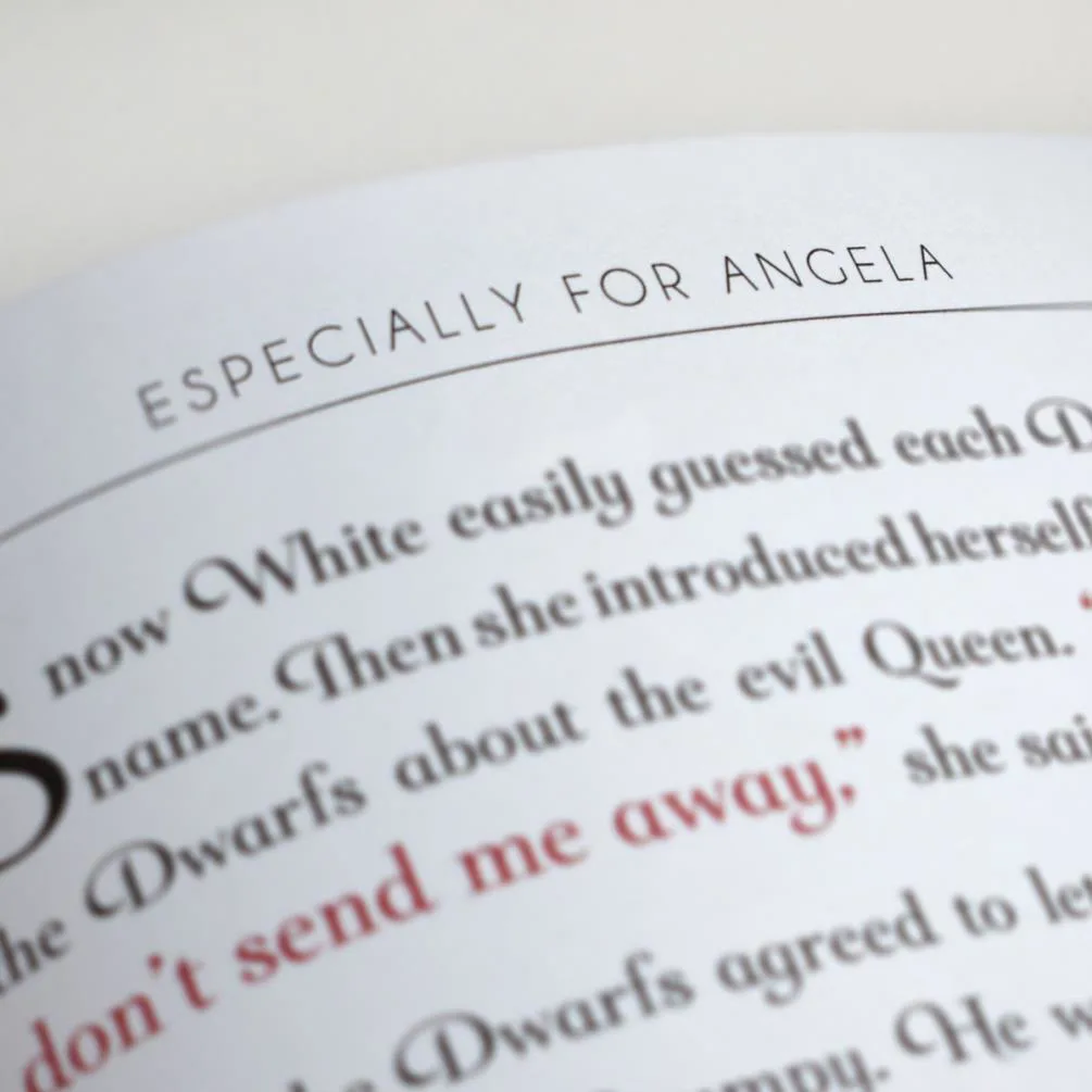 Personalised Disney Princess Snow White Story Book Extra Image 2