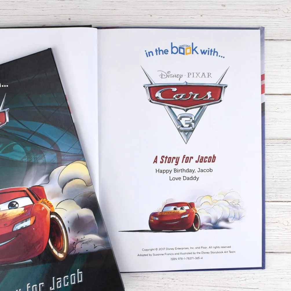 Personalised Disney Cars 3 Story Softback Story Book Extra Image 1