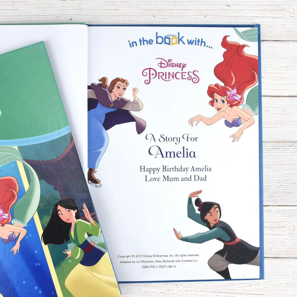 Personalised Disney Princess Tales of Bravery Hardback Story Book Extra Image 1