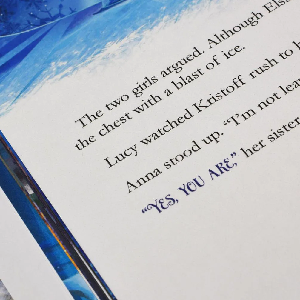 Personalised Disney Frozen Story Hardback Story Book Extra Image 2