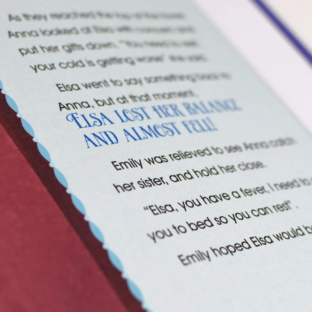 Personalised Disney Frozen Fever Hardcover Story Book Extra Image 2