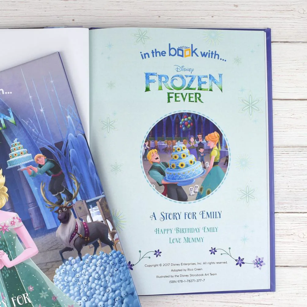Personalised Disney Frozen Fever Hardcover Story Book Extra Image 3