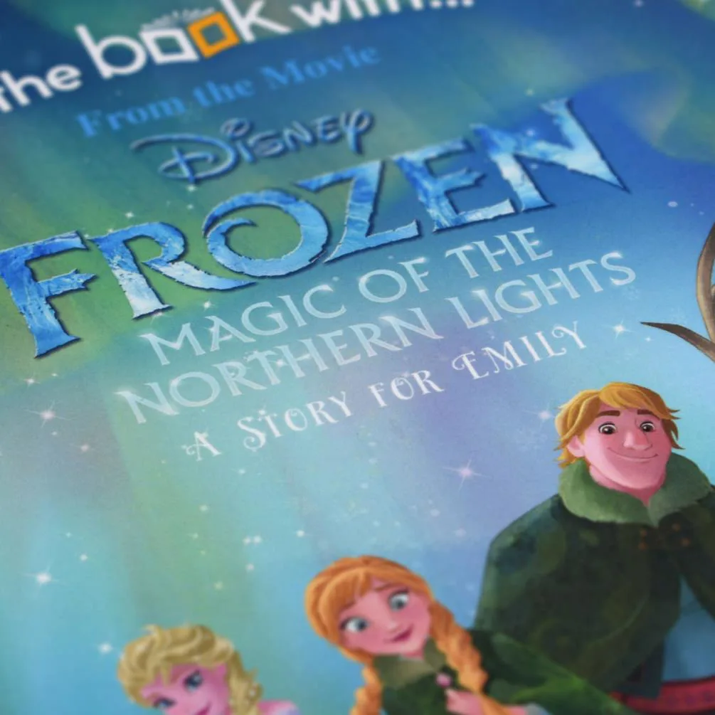 Personalised Disney Frozen Northern Lights Hardback Story Book Extra Image 1