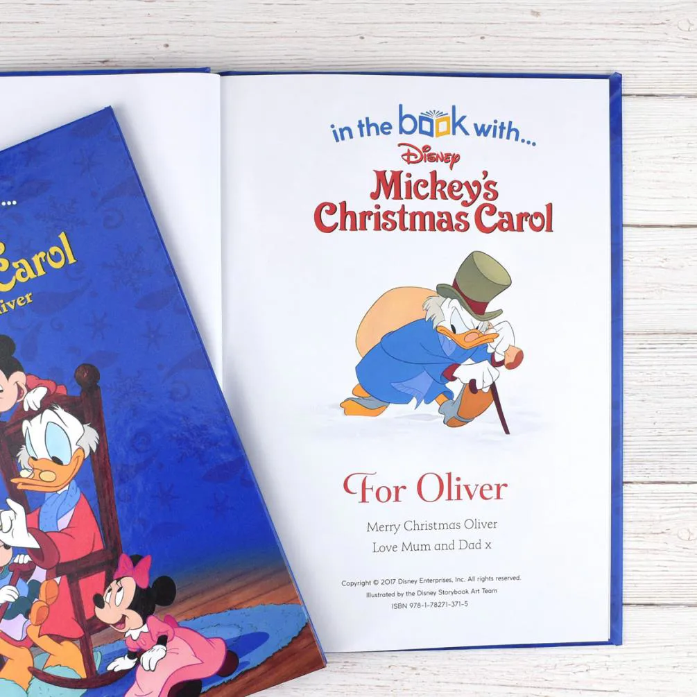 Personalised Disney Mickey’s Christmas Carol Softback Story Book Extra Image 1