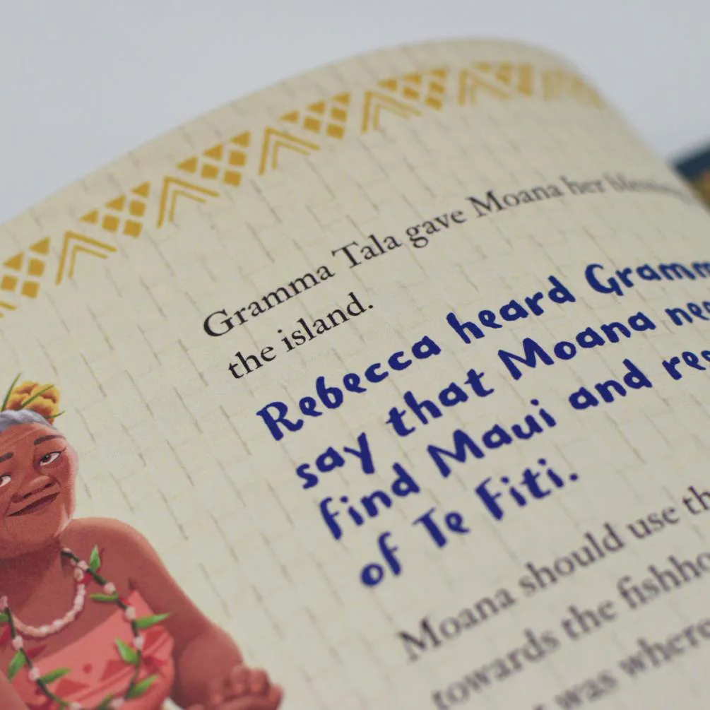 Personalised Disney Moana Hardcover Story Book Extra Image 2