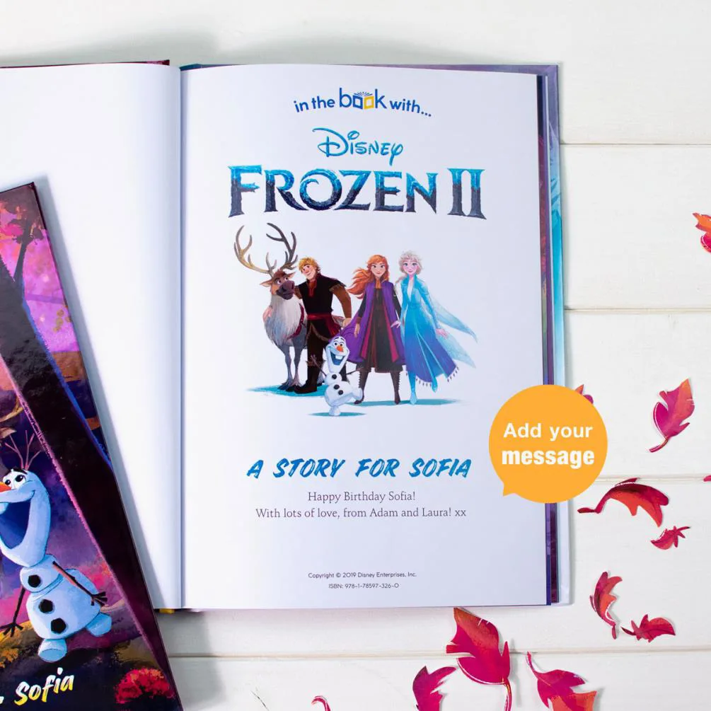 Personalised Disney Frozen 2 Hardback Story Book Extra Image 1
