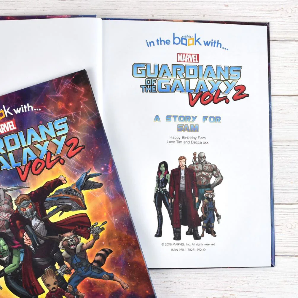 Personalised Marvel Guardians of the Galaxy 2 Softback Story Book Extra Image 1