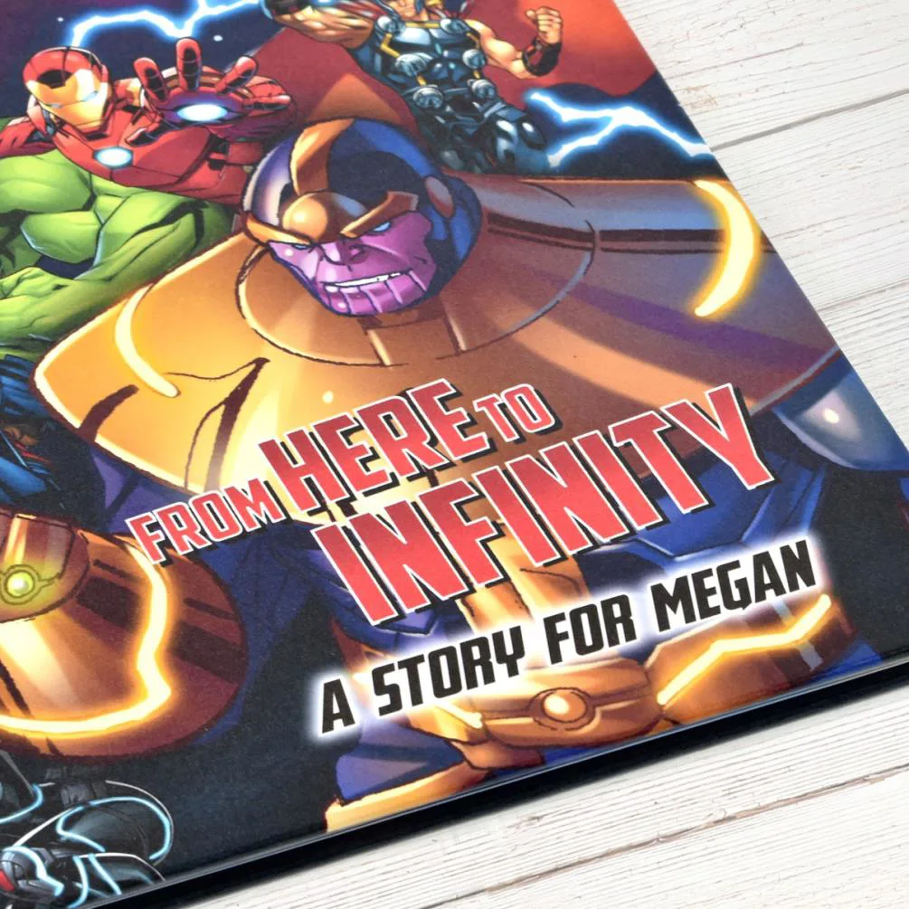 Personalised Marvel Avengers Beginnings from Here to Infinity Hardback Story Book Extra Image 1