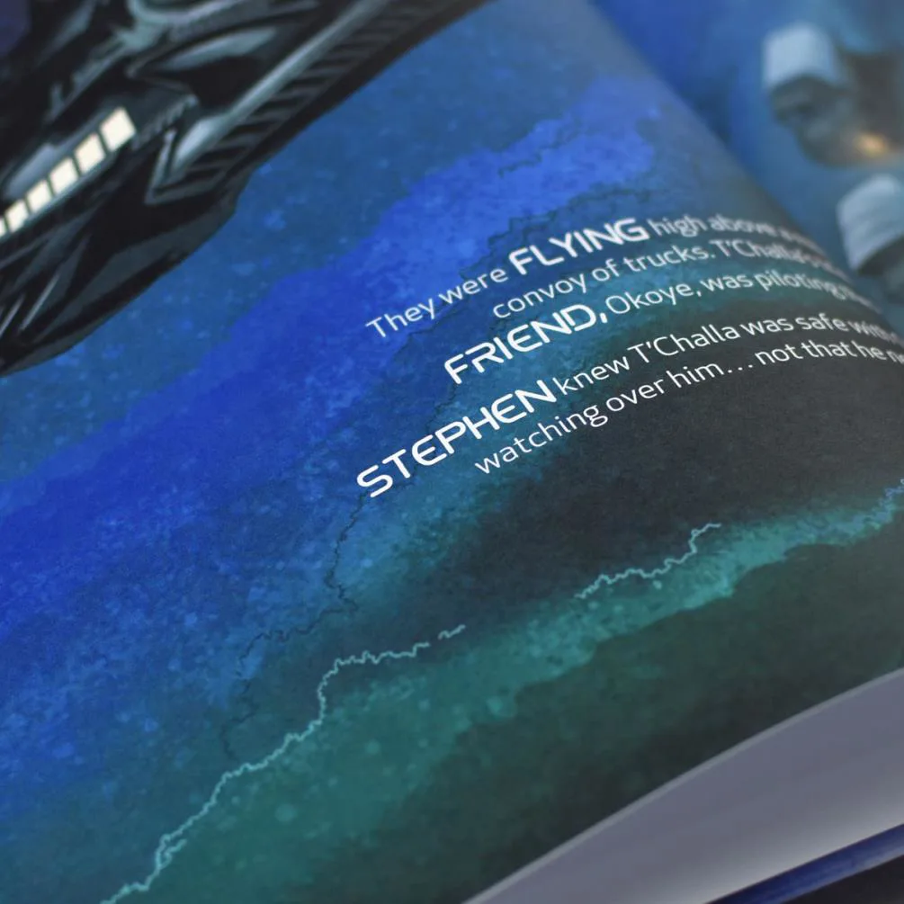 Personalised Marvel Black Panther Hardback Story Book Extra Image 2