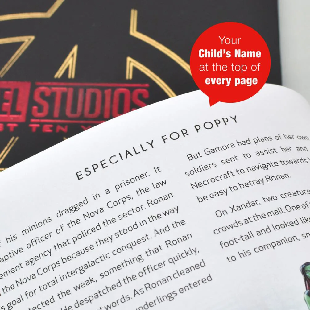 Personalised Marvel 10 Year Anniversary Collection A3 Deluxe Book Extra Image 1