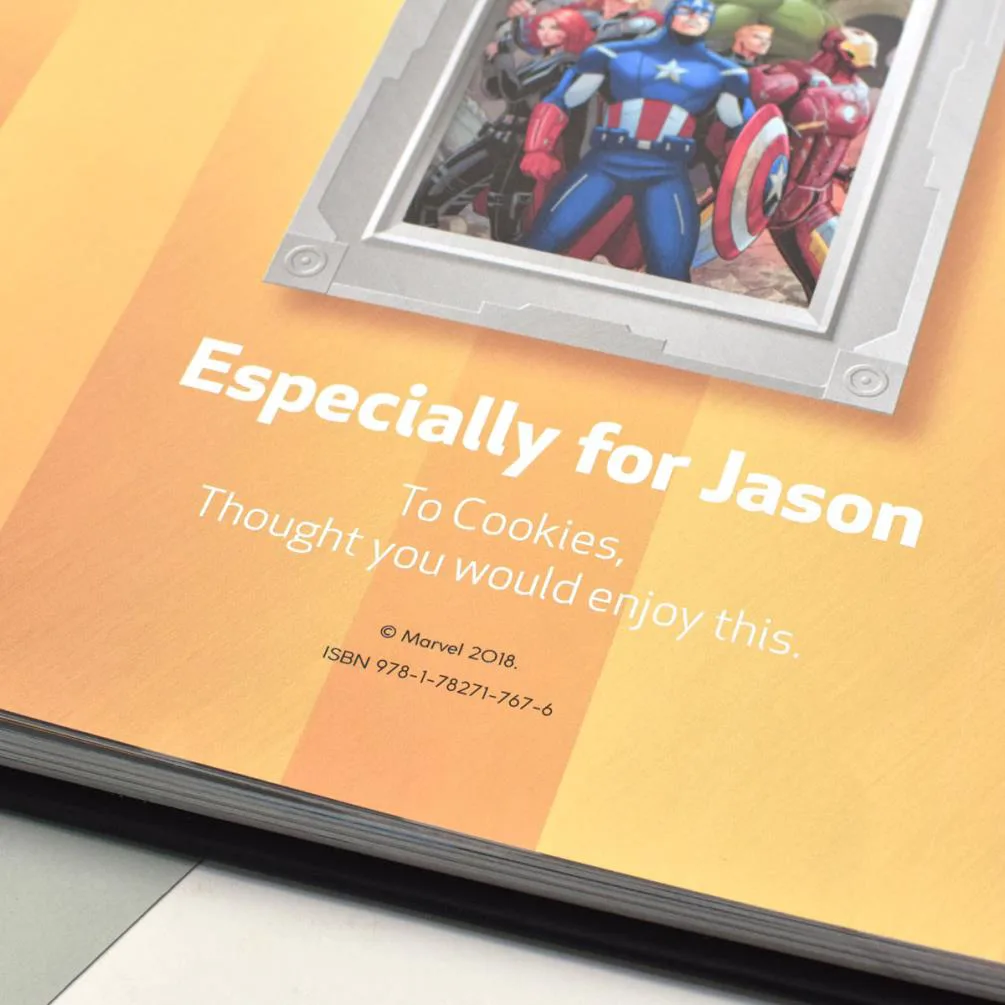 Personalised Marvel 10 Year Anniversary Collection A3 Deluxe Book Extra Image 2