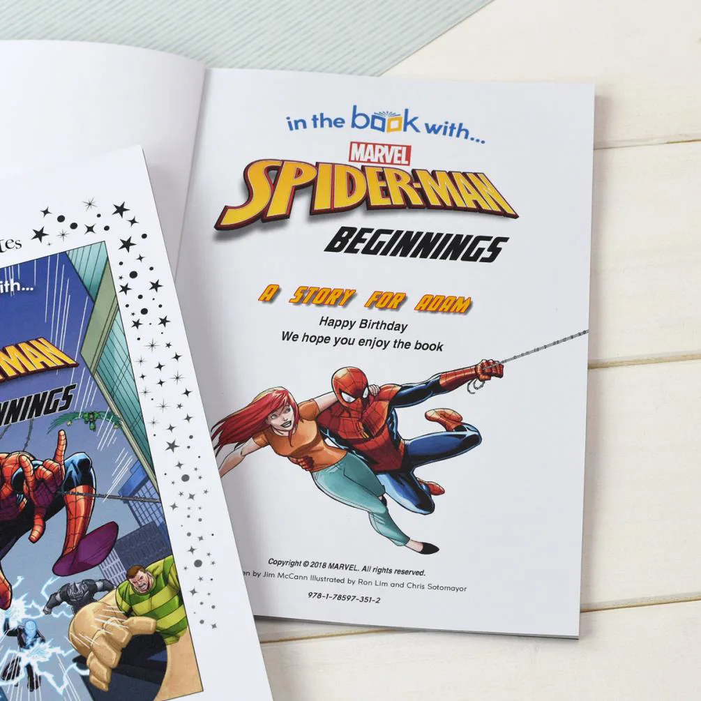 Personalised Marvel Little Favourites Spider-Man Beginnings Book Extra Image 1
