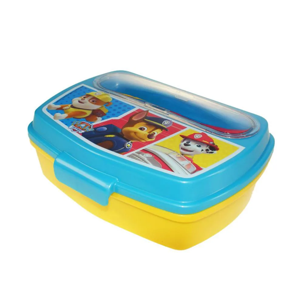 Paw Patrol Sandwich Box With Cutlery Set Extra Image 1
