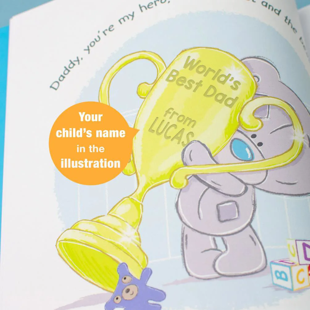 Personalised Tiny Tatty Teddy I Love You Daddy - Hardback Extra Image 1