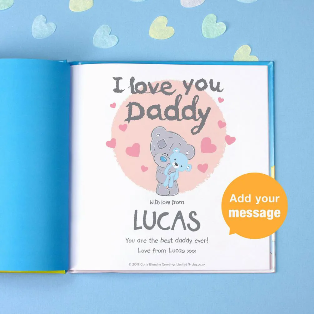 Personalised Tiny Tatty Teddy I Love You Daddy - Hardback Extra Image 2