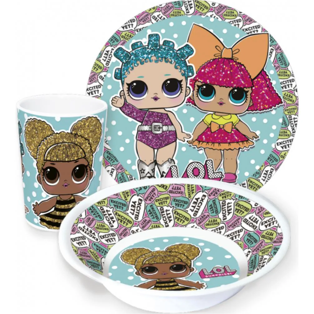 LOL Surprise 3 Piece Mealtime Set Extra Image 1