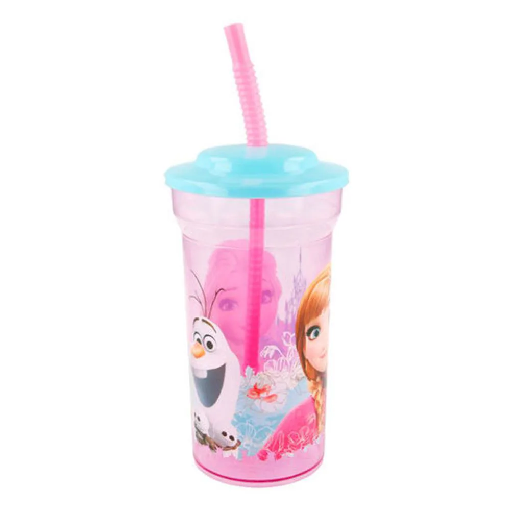Disney Frozen 460ml Tumbler With Straw Extra Image 1