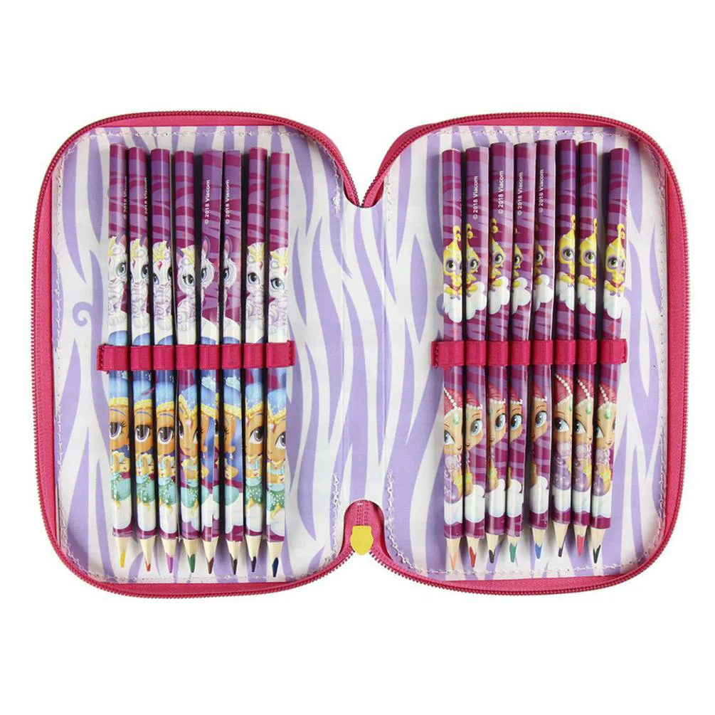 Shimmer & Shine Purple Triple Decker Filled Pencil Case Extra Image 2
