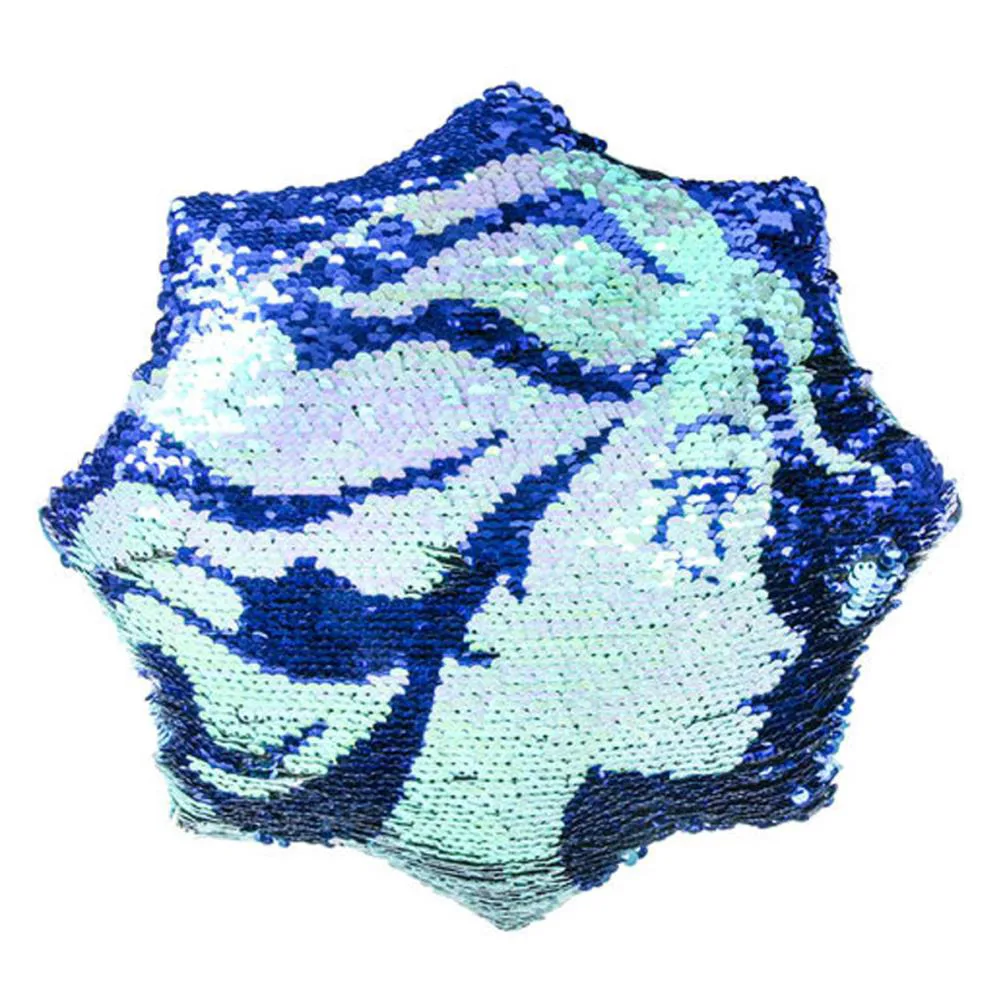 Disney Frozen 2 Snowflake Sequin Filled Cushion Extra Image 1