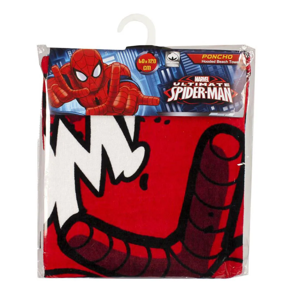 Spiderman Bath Towel Hooded Poncho Extra Image 1