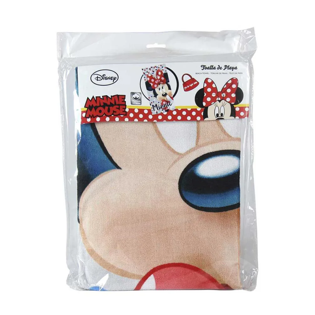 Minnie Mouse Heart Beach Towel Extra Image 1