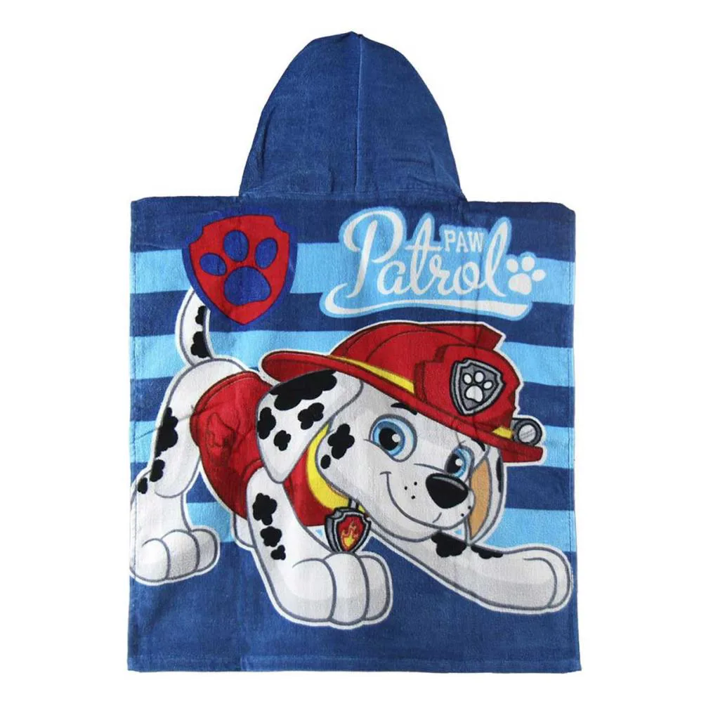 Paw Patrol Hooded Bath Beach Towel Poncho Extra Image 1