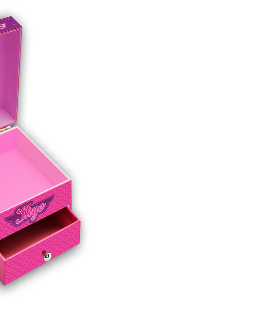 Paw Patrol Skye Pink Jewellery Box Extra Image 1