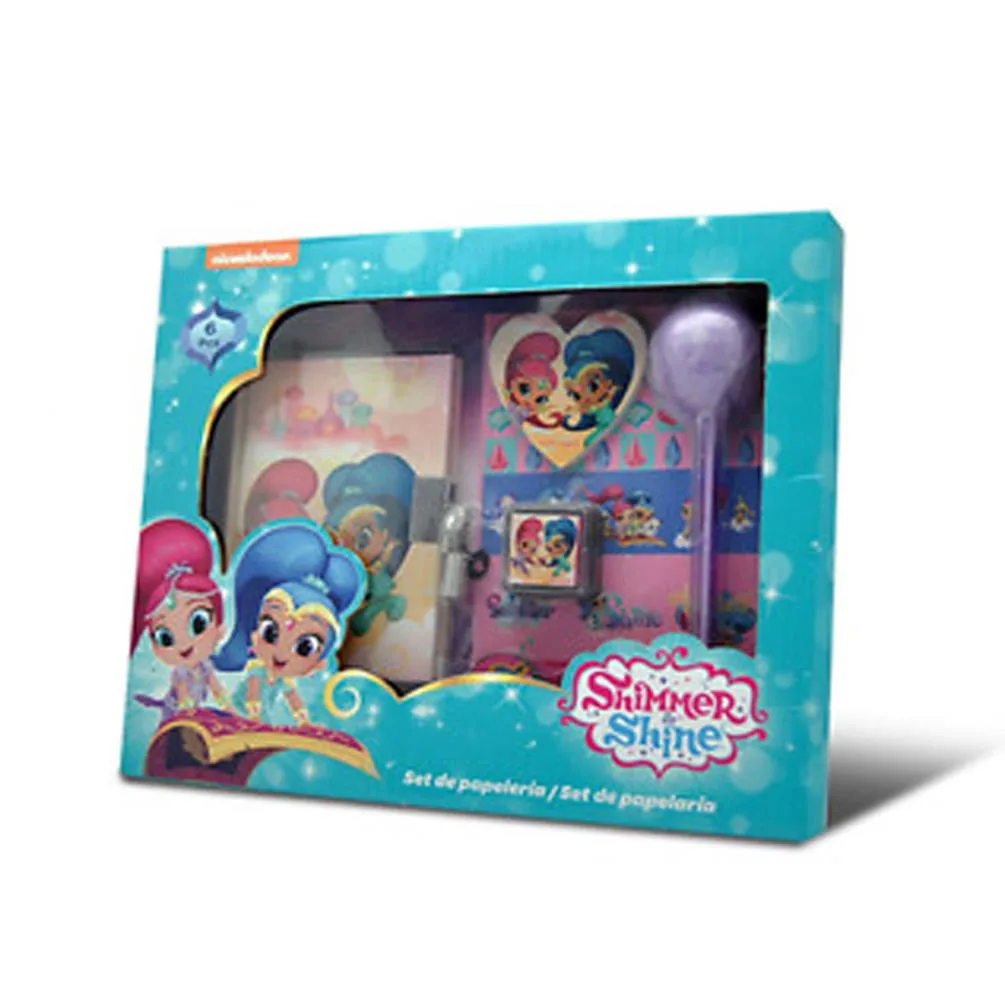 Shimmer & Shine 7 Piece Lockable Diary Gift Set Extra Image 1