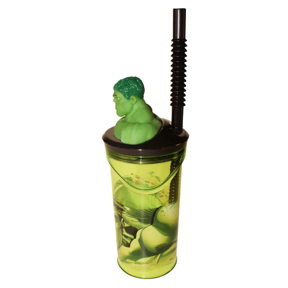 Marvel Incredible Hulk 3D Figurine Tumbler with Straw Extra Image 1