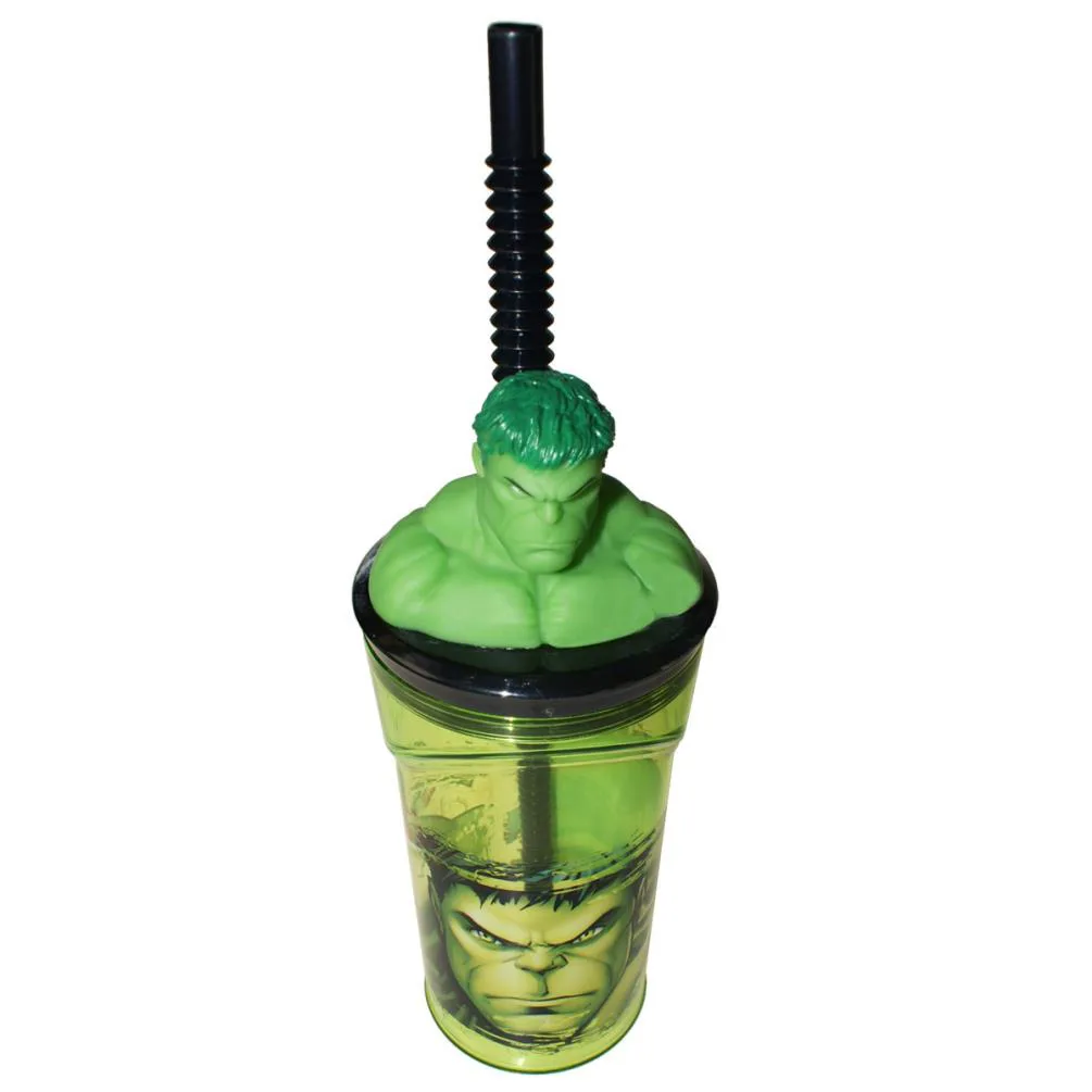 Marvel Incredible Hulk 3D Figurine Tumbler with Straw Extra Image 2