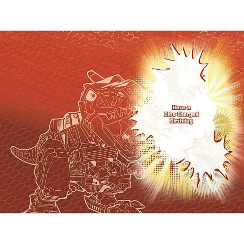 5th Birthday Power Rangers Birthday Card Extra Image 1