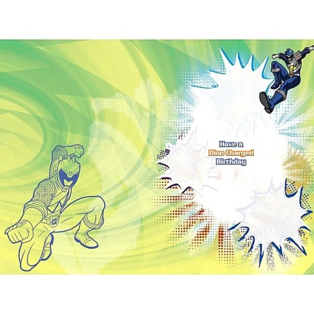 Special Grandson Power Rangers Birthday Card Extra Image 1